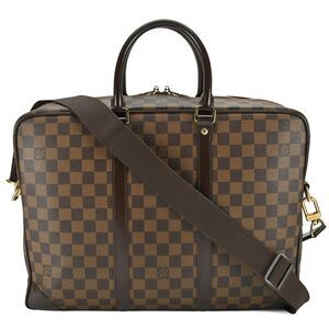 Louis Vuitton Porte Document Voyage GM Damier Ebene Handbag